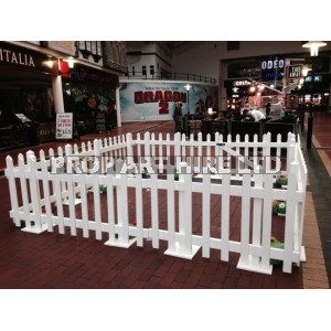 Picket fencing in the Red Dragon Centre 